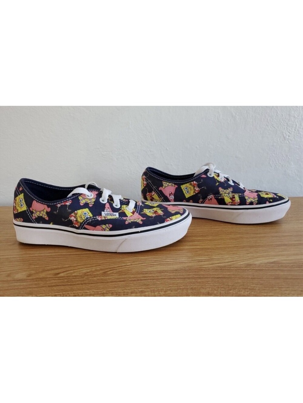 Vans SpongeBob Limited Edition Low Top Lace Up Shoes Size Womens 8.5 Men’s 7 NEW